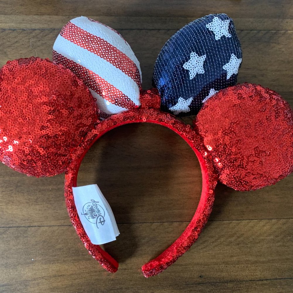 NWOT - Disney USA Patriotic Minnie Mouse Ears - Picture 3 of 3